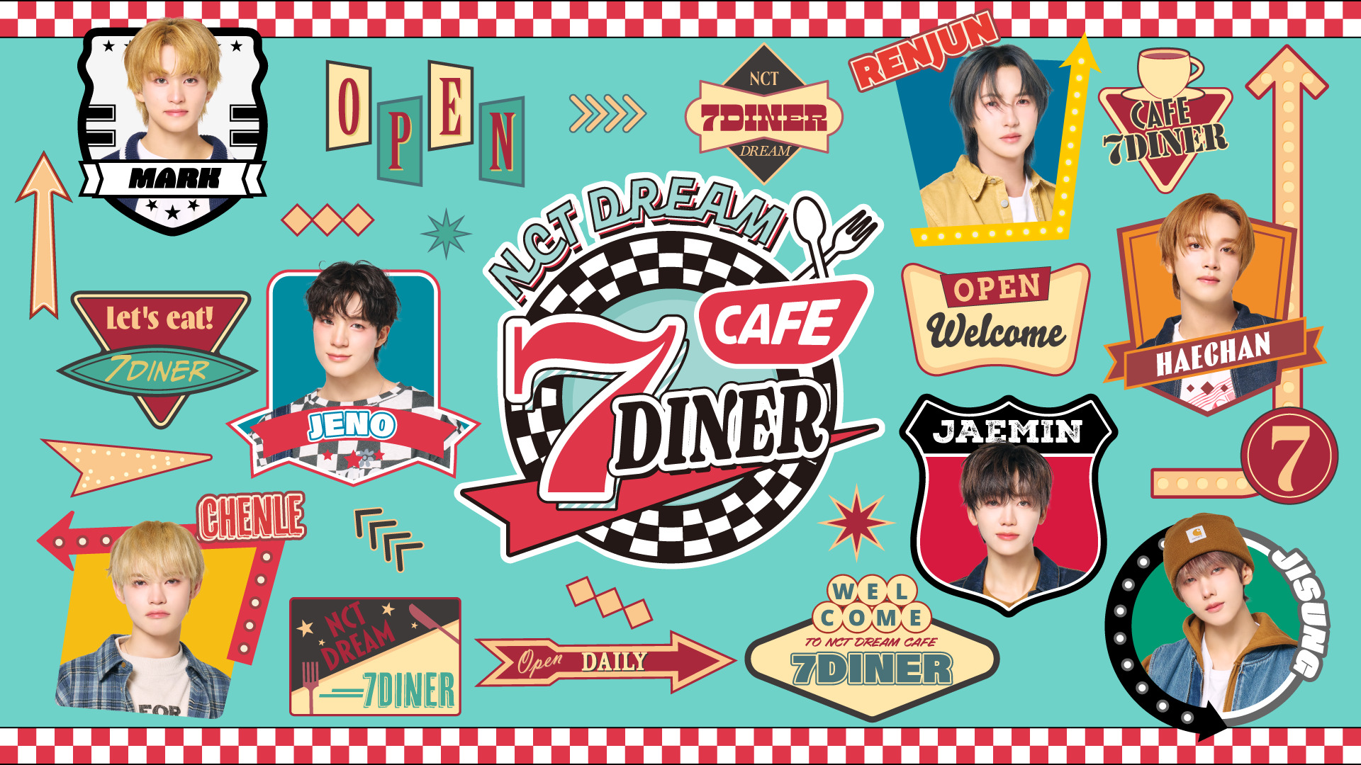 NCT DREAMのテーマカフェが東京・愛知・大阪・福岡全国４都市4ヶ所で開催決定！「NCT DREAM CAFE 7DINER」期間限定オープン！