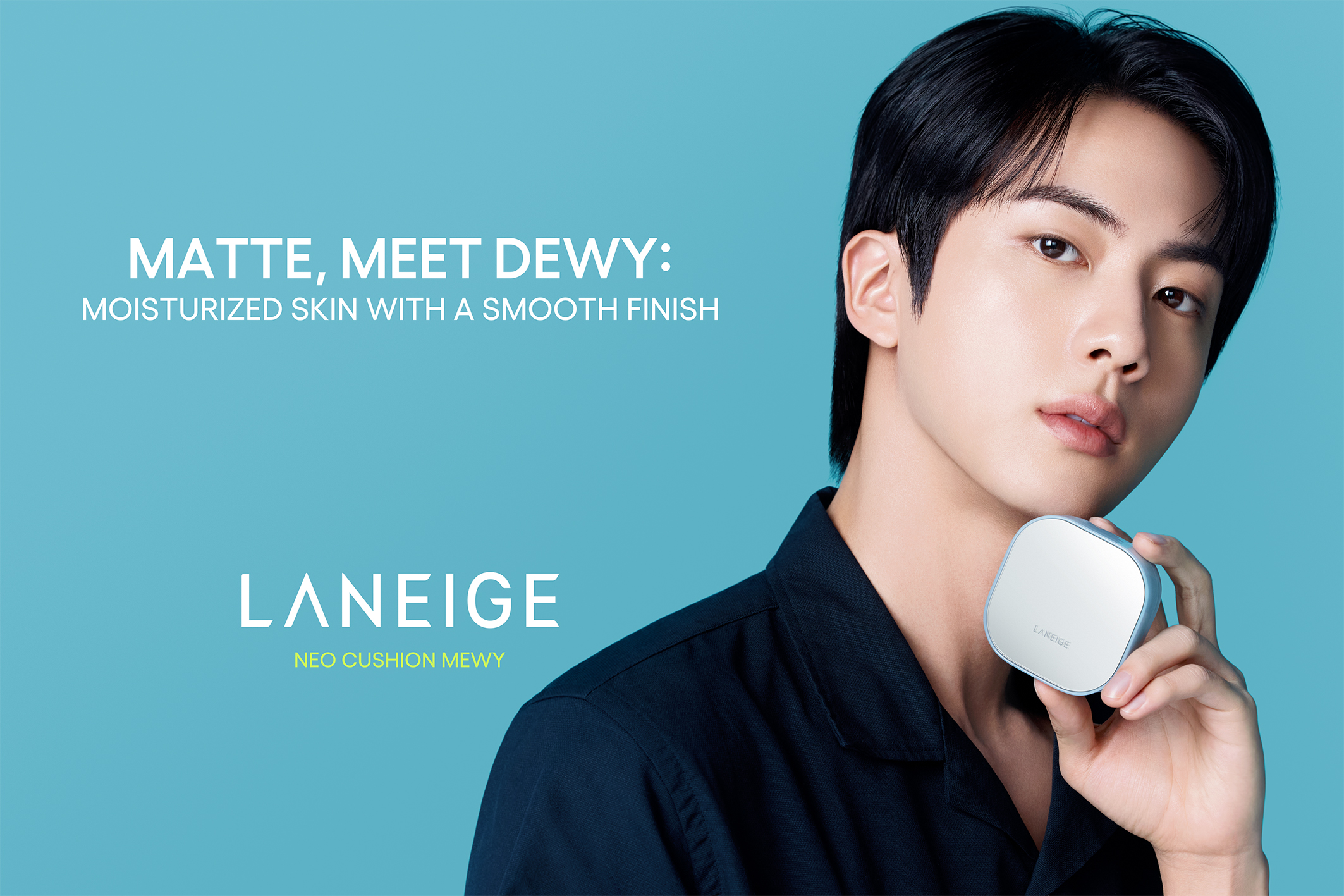 【LANEIGE】グローバルアンバサダー BTS JINの 大型ビジュアルが渋谷に出現！「ネオクッション ミュイ」見逃せない7日間