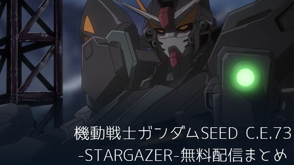 機動戦士ガンダムSEED C.E.73 -STARGAZER-　配信