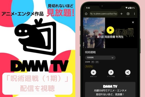 dmm 呪術廻戦（1期） 配信
