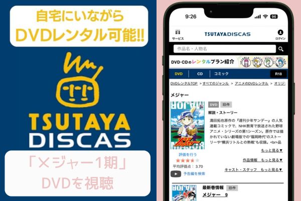 tsutaya メジャー 1期 配信