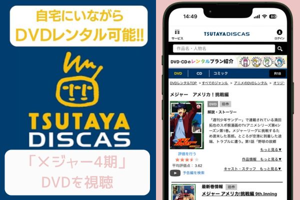 TSUTAYA メジャー 4期 配信