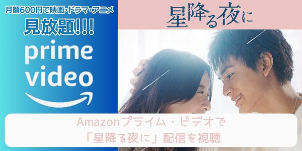 Amazonプライム ドラマ「星降る夜に」 配信