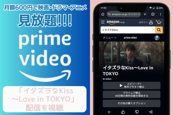 amazonプライム イタズラなKiss～Love in TOKYO 配信