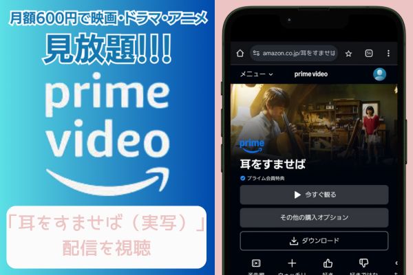 amazon 耳をすませば（実写） 配信