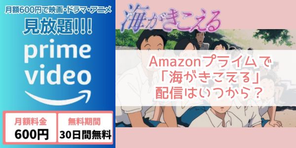 Amazonプライム 海がきこえる 配信