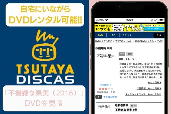 TSUTAYA 不機嫌な果実 レンタル