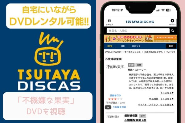 TSUTAYA 不機嫌な果実 レンタル