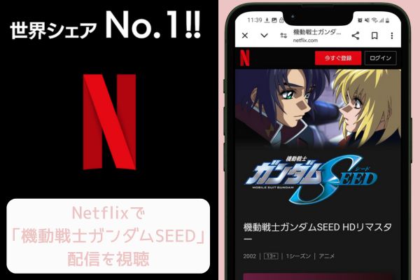 netflix 機動戦士ガンダムSEED 配信