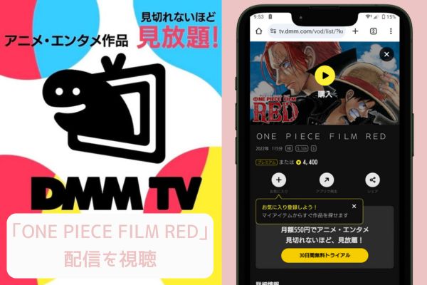 dmm ONE PIECE FILM RED 配信