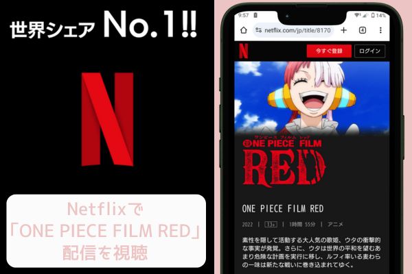 netflix ONE PIECE FILM RED 配信