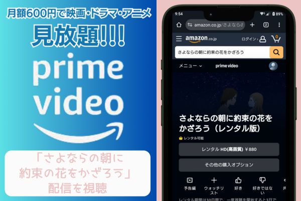 Amazonプライム さよならの朝に約束の花をかざろう 配信