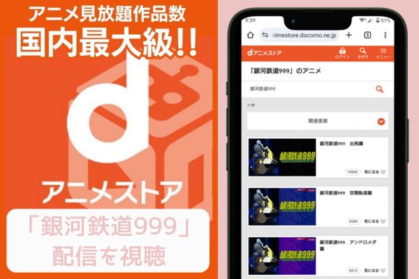 dアニメストア 銀河鉄道999 配信