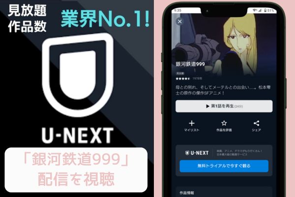 unext 銀河鉄道999 配信