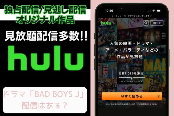 BAD BOYS J 配信 hulu