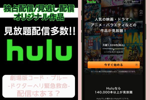 劇場版 コードブルー-ドクターヘリ緊急救命- hulu