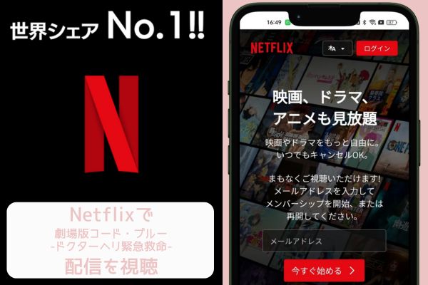 netflix 劇場版 コード・ブルー-ドクターヘリ緊急救命- 配信