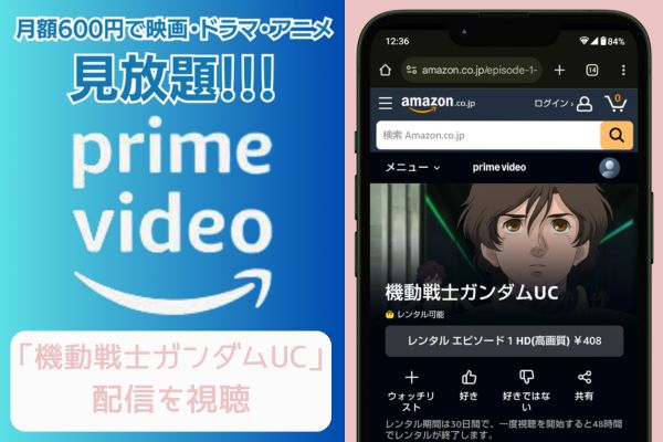 amazon 機動戦士ガンダムUC 配信