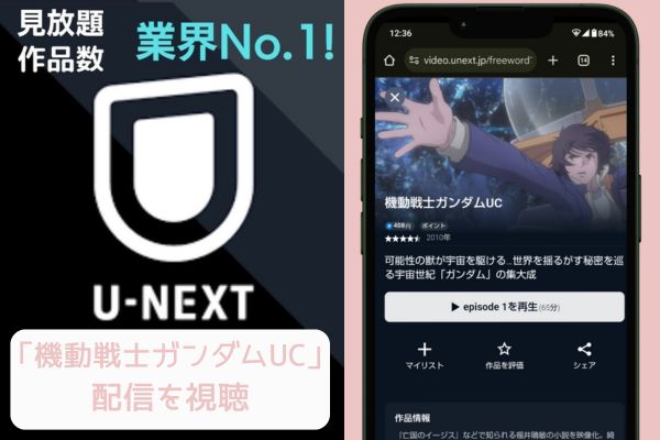 unext 機動戦士ガンダムUC 配信