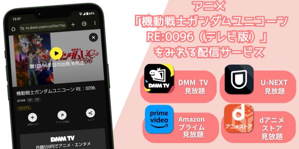 機動戦士ガンダムユニコーン RE:0096（テレビ版） 配信