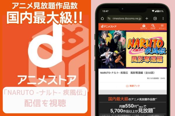 danime NARUTO -ナルト- 疾風伝 配信