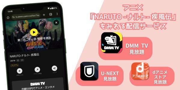 NARUTO -ナルト- 疾風伝 配信