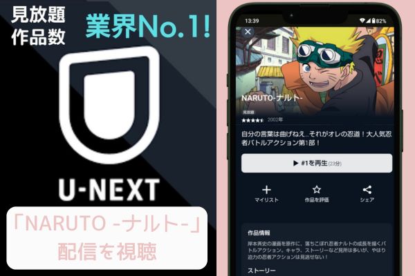 unext NARUTO -ナルト- 配信