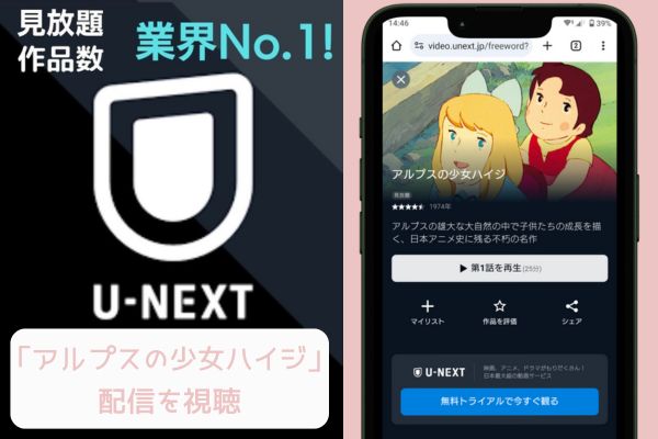 unext アルプスの少女ハイジ 配信