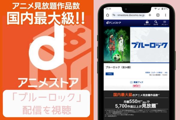 dアニメストア ブルーロック 配信