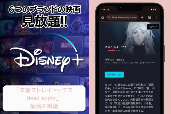 disney 文豪ストレイドッグス dead apple 配信