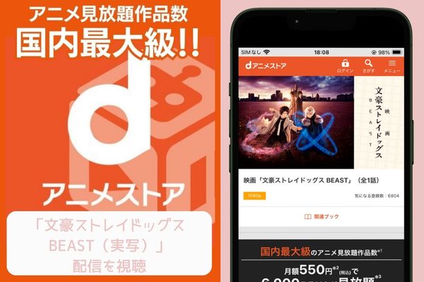 danime 文豪ストレイドッグス BEAST(実写) 配信