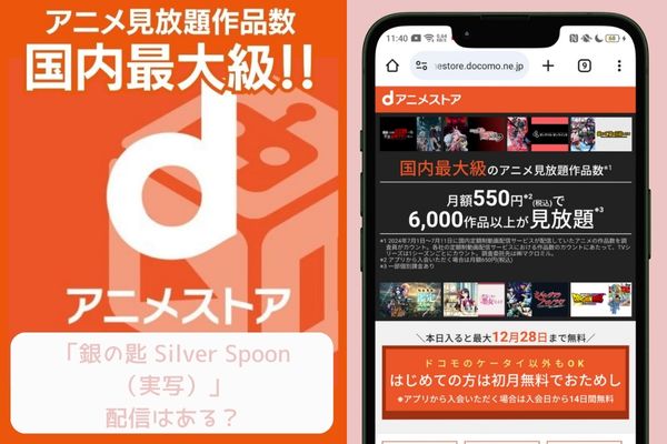 dアニメストア 銀の匙 Silver Spoon(実写)