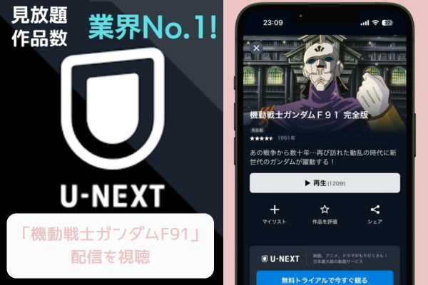 U-NEXT 機動戦士ガンダムF91 配信