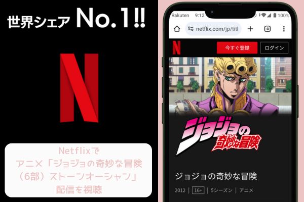 ジョジョの奇妙な冒険（6部）netflix