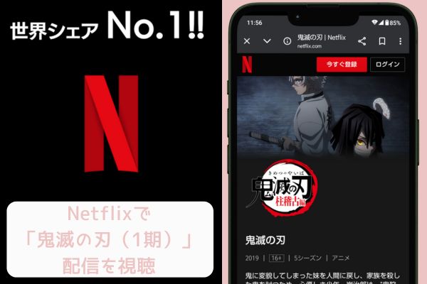 netflix 鬼滅の刃（1期） 配信