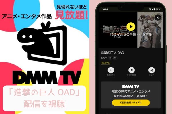 dmm 進撃の巨人 OAD 配信