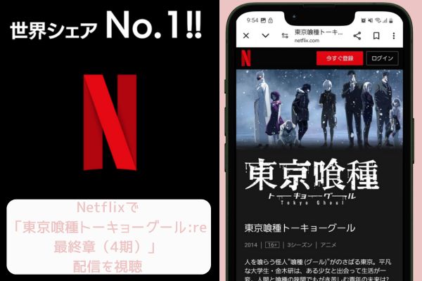 netflix 東京喰種トーキョーグール:re 最終章（4期） 配信