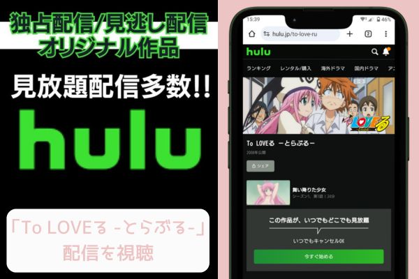 hulu To LOVEる -とらぶる- 配信