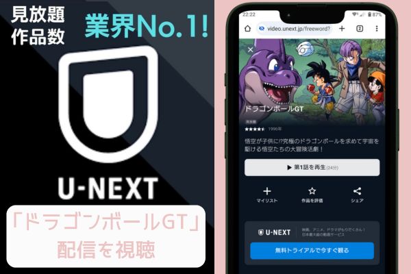 unext ドラゴンボールGT 配信