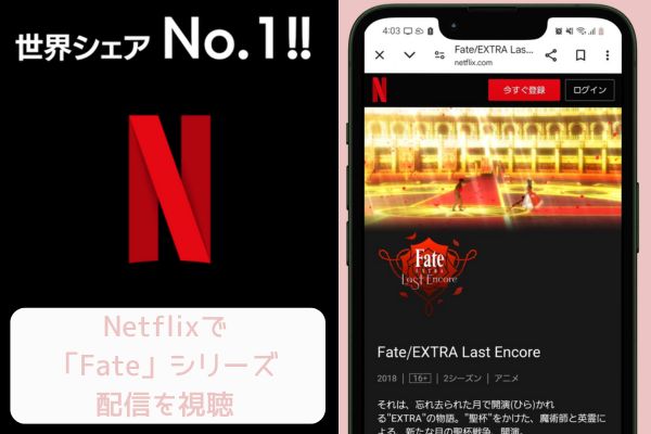 netflix　「Fate」シリーズ　配信