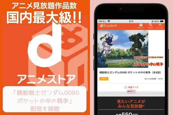 dアニメストア 機動戦士ガンダム0080 ポケットの中の戦争 配信