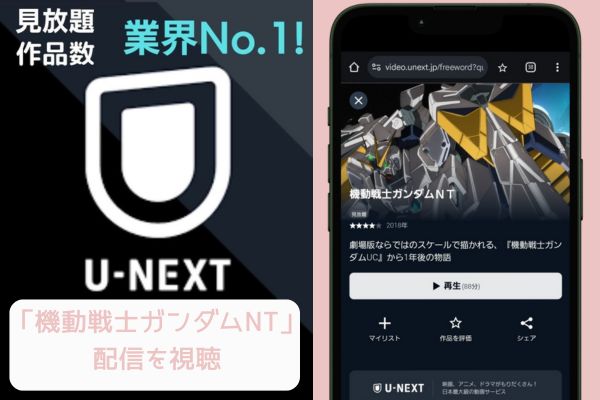 unext 機動戦士ガンダムNT 配信