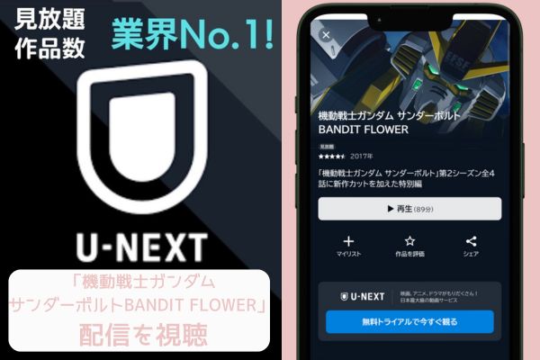 unext 機動戦士ガンダム サンダーボルト BANDIT FLOWER 配信