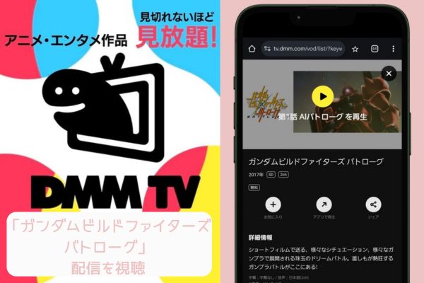 dmmtv ガンダムビルドファイターズ バトローグ 配信