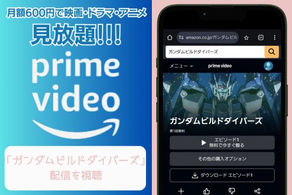 amazon ガンダムビルドダイバーズ 配信