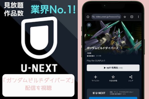 unext ガンダムビルドダイバーズ 配信