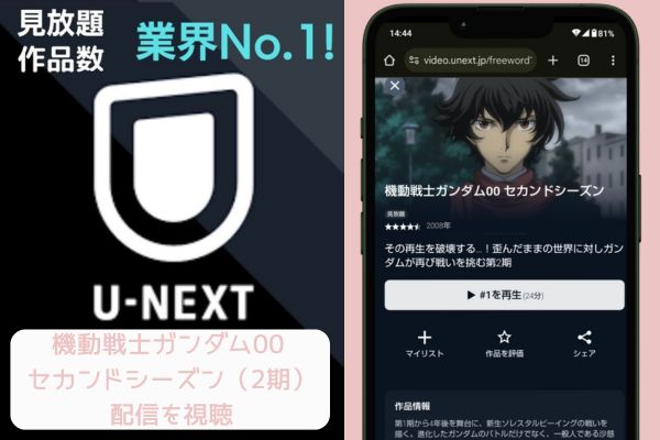 unext 機動戦士ガンダム00 セカンドシーズン（2期） 配信