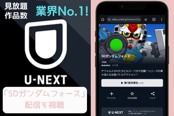 unext SDガンダムフォース 配信