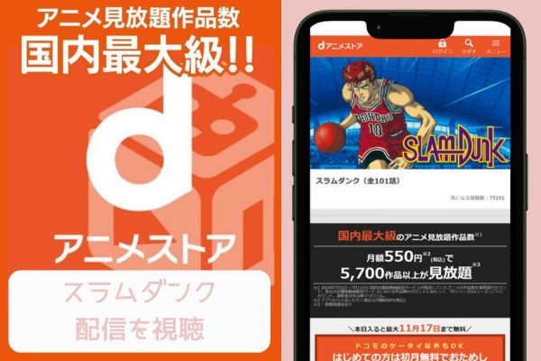 dアニメストア スラムダンク 配信