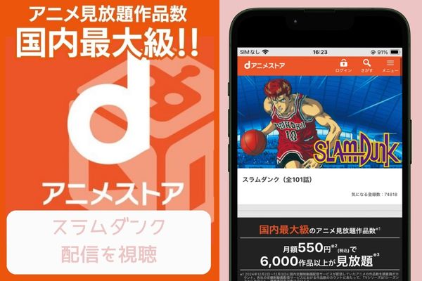 dアニメストア スラムダンク 配信